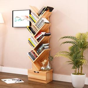 小书架简单书柜桌面新中式书店过道卧室图书室儿童房墙角教室展示