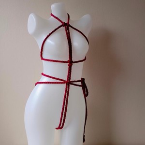 情趣内衣sm绳子捆绑绳胸部自缚调教制服 直接穿无需打结