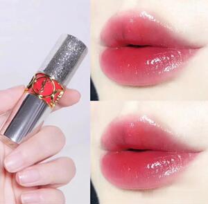 ysl圣罗兰银管星星夹心口红圆管星钻05#滋养水润果冻滋润保湿水光