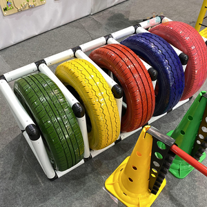 橡胶轮胎架子幼儿园教具儿童体育感统体能训练器材玩具器械收纳架