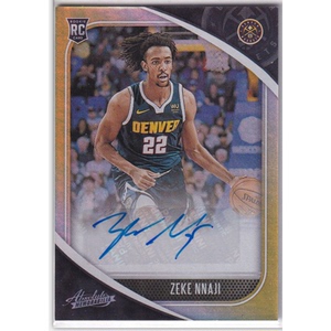 nba球星卡 齐克-纳吉 签字卡 新秀rc 2020-21 absolute 掘金