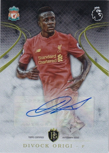 足球球星卡 2016/17topps英超 奥里吉 签名签字卡利物浦 字迹漂亮