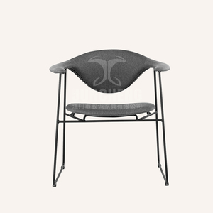 时尚独特设计师餐椅北欧丹麦瑞士创意现代会议洽谈异形商用扶手椅