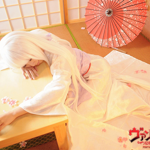 cos绯樱闲和服暗纹织锦缎超华丽拖尾大振袖个人写真表演主播服饰