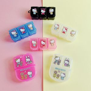 日本kitty三丽鸥拆分药盒挂件分装随身迷你收纳耳钉糖果卡通可爱