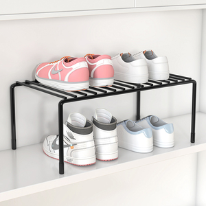 室内鞋柜分层隔板收纳省空间伸缩鞋架柜子分层架双层支架分隔简易