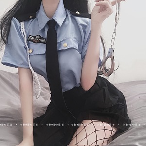 缴械投降 cos制服性感情趣女警套装短裙女夏季制服诱惑角色扮演jk