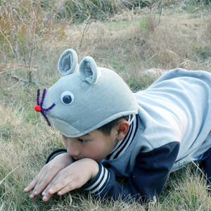 幼儿园表演用品聚会装扮cos道具儿童卡通头饰可爱小老鼠动物帽子