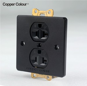 铜彩/Copper Colour EX126HE 铍铜合金BE发烧级镀金美标插座墙插