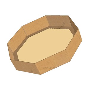 定制数码打样一个起八角式包装纸盒异型盘式托盘瓦楞纸板牛皮纸箱