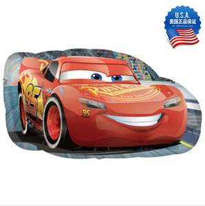 汽车总动员闪电麦昆铝箔铝膜气球卡通动漫赛车男孩生日美国进口