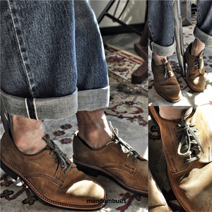 威〕英国 sanders 经典英军低帮翻毛军官皮鞋 1384ts