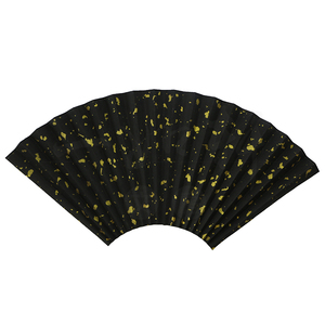 5寸18方空白宣纸双面黑色洒金扇面书法半生熟创作折扇