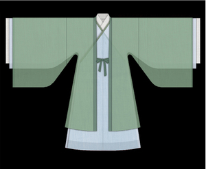 汉服大袖衫裁剪纸样