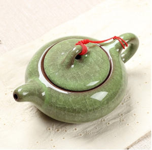茶壶整套多彩冰裂釉七件家用办公陶瓷功夫茶具小套装茶壶茶杯特价
