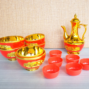 礼佛拜佛拜神祭供品拜神明祖先塑料小红杯子茶杯酒壶用品供杯