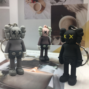 kaws x 芝麻街优衣库联名暴力熊公仔钥匙扣ins书包挂件
