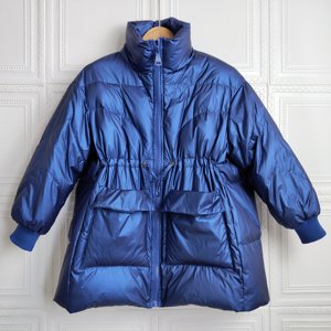 反季特卖羽绒服女中长款2020新款宽松漆皮亮面收腰爆款白鸭绒外套