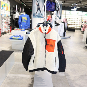 专柜正品puma彪马男窦靖童同款羊羔绒立领夹克外套 598257-01-75