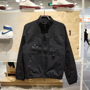 专柜正品jordan乔丹男飞人梭织印花休闲运动拼接外套夹克 dq8060