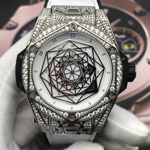 【二手名表】hublot 宇舶大爆炸 45mm大号刺青 原镶钻满钻满天星