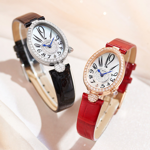 艾诺ailuo女士手表鹅蛋形贝母表轻奢小众石英表品牌正品时尚防水