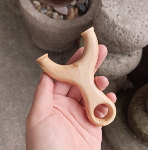 掌心雷直板大眼民间手工艺人手工制作的原叉弹弓少数民族木雕工艺