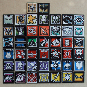 彩虹六号干员技能章r6各赛季图标 印刷魔术贴章臂章背包贴章帽贴