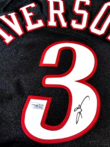 艾弗森亲签球衣iverson亲笔签名球衣艾弗森签名球衣科比签名kobe