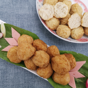 建湖恒济大鱼圆淡水青鱼肉圆手工实心火锅鱼丸商用冻鱼滑油炸小吃