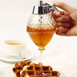 Honey dispenser 糖浆果汁分配器 亚克力蜂蜜糖浆分发器 蜂蜜罐
