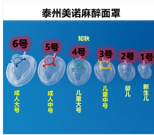 泰州美诺医用麻醉面罩一次性可充气式 简易呼吸器呼吸球囊面罩