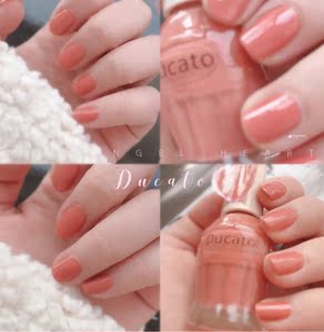 现货 日本本土ducato糖果色指甲油陈橘推荐n107粉橘