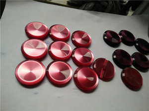 38毫米有机玻璃扣 70年代珠光有机玻璃纽扣 有机玻璃钮扣 枣红色