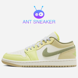 耐克女鞋air jordan 1 low aj1 白绿色 缓震复古篮球鞋fd9906-131