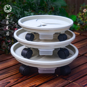 万向轮大号带轮子可移动托盘接水圆托盘塑料花盆底座zhaoleejun44