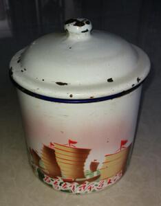 特惠文革搪瓷大茶缸钟山风雨起苍黄百万雄师过大江包老怀旧