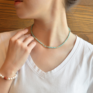 绿松石配珠天然