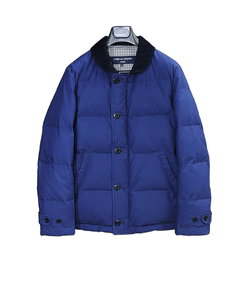 川久保玲 cdg homme2016ad蓝色高支棉廓形羽绒服面包夹克外套 s码