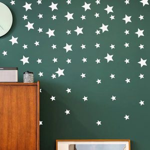 墙上贴星星图案创意图片