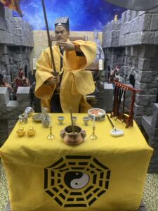 1:6可动人偶 12寸林正英 法师模型香炉 烛台元宝 模型降妖招魂铃