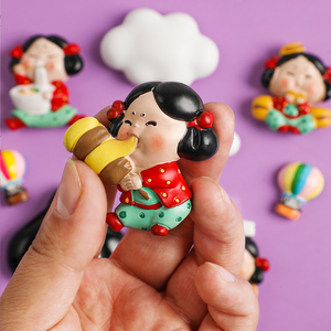 创意立体可爱西安小胖妞冰箱贴磁贴定制西安旅游纪念礼品磁力贴