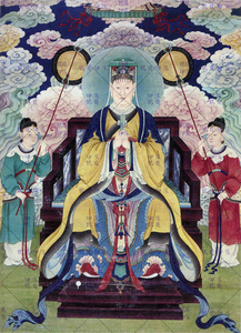 王母娘娘画像西王母画像瑶池金母画像玉皇大帝画像水陆画