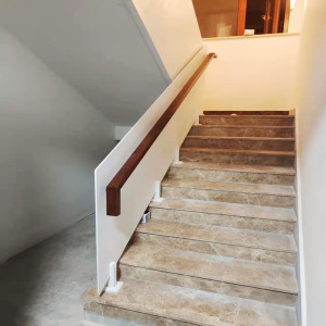 上海钢结构楼梯 整体 踏步 复式 钢板扶手 不锈钢镀钛扶手