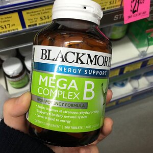 澳洲代购直邮 blackmores澳佳宝mega b复合维生素b族 200粒