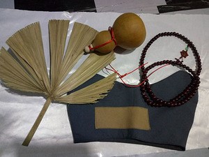 古装 成人儿童济公服装济公扇子济公葫芦蒲扇老人扇 舞台演出道具