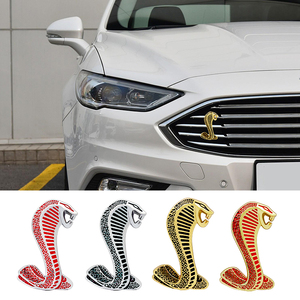 汽车金属野马眼镜蛇车标中网标谢尔比个性车身贴装饰车贴改装尾标