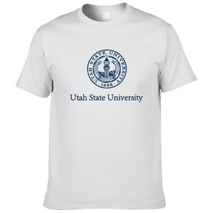 美国犹他州立大学T恤短袖Utah state University纪念品留学生夏款
