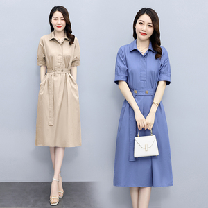 2022年新款蘑菇街女装连衣裙夏季30至35-29-28-30-38-39到40岁潮