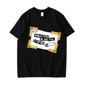 god save sex pistols anarchy punk压胶贴布透气无袖纯棉t恤坎肩
